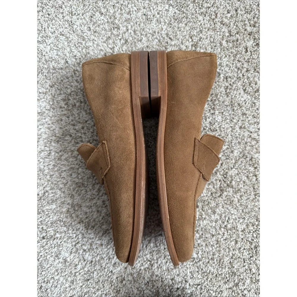 Tecovas The Monterrey Penny In Cork Suede Slip On Loafers Mens Size 8 D